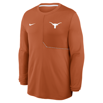 Texas Sideline Coach Men's Nike Dri-FIT College Long-Sleeve Top